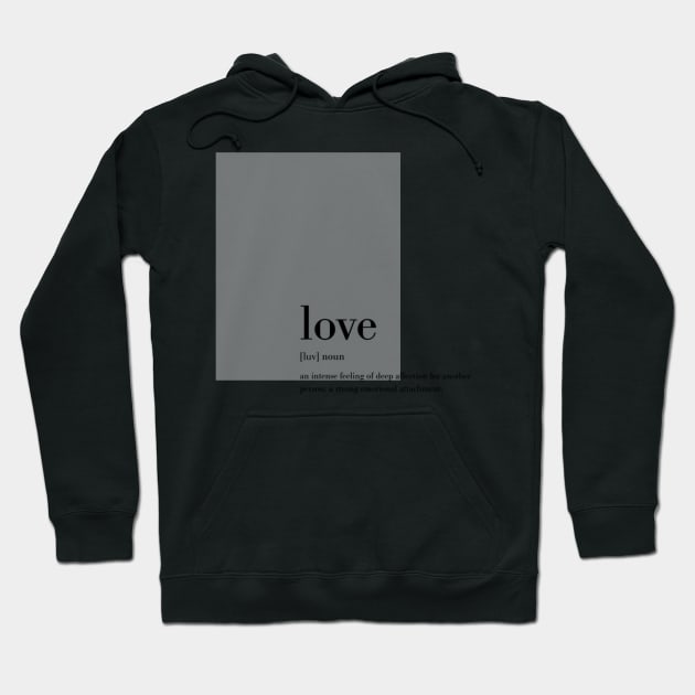 Minimalist fashion aesthetic trend elegant cool high fashion IT stylish love romantic definition unique minimalism modern script text Hoodie by AGRHouse